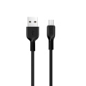 Дата-кабель hoco. X20 USB - Micro USB, 2.4A, 1м. Цвет: чёрный