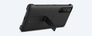 Стильный чехол-подставка для Xperia 5 III. Цвет: черный