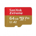 Карта памяти Sandisk Extreme microSDXC 64GB + SD Adapter + Rescue Pro Deluxe
