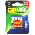 Батарейкa алкалиновая GP Ultra, AAA, 4 шт.