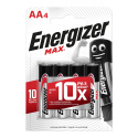 Батарейки Energizer MAX, AA, 4шт.