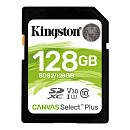 Карта памяти Kingston Canvas Select Plus micro SD+SD адаптер 128GB UHS-I U3 V30, 100/85 Mb/s