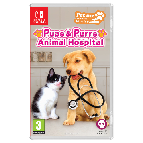 Игра Pups & Purrs Animal Hospital [Nintendo Switch, цифровой ключ] + мягкая игрушка (собака)