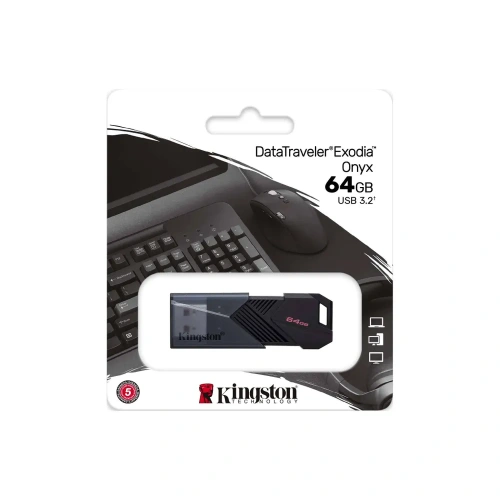 Флеш-накопитель Kingston Data Traveler Exodia Onyx USB 3.2 64GB
