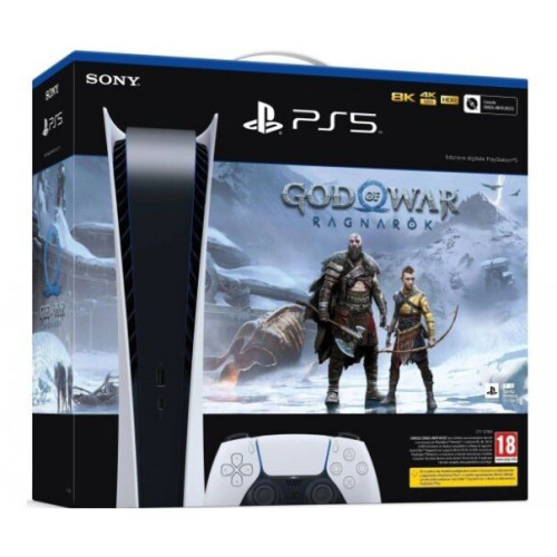 Консоль PlayStation 5 Digital в комплекте с игрой God Of War Ragnarok