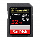 Флеш-накопитель Sandisk Карта памяти Extreme Pro SDHC 32GB - 300MB/s UHS-II
