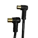 Кабель антенный ARTKRON C307B, угловой, 1.5 м, черный