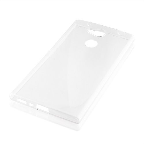 Силиконовая накладка BROSCO для Sony Xperia L2. Цвет: прозрачный