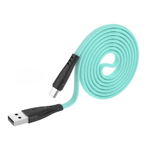 Дата-кабель hoco. X21a Plus флуоресцентный, USB - Type-C, 3.0A, 1м. Цвет: зеленый