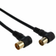 Кабель антенный ARTKRON C307B, угловой, 0.75 м, черный