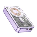 Внешний аккумулятор HOCO Q14A, 10000mAh, 3A, 20W (Magsafe). Цвет: фиолетовый
