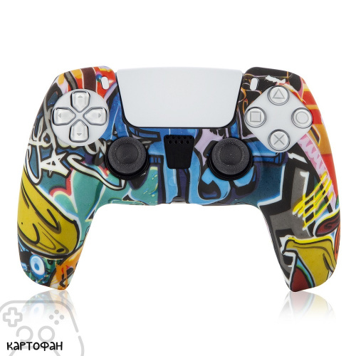 Накладка силиконовая Brosco картофан для геймпада PS5 KF-PS5-SP-17