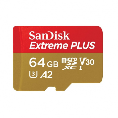 Карта памяти SanDisk Extreme Plus microSDXC 64GB + SD Adapter + Rescue Pro 170MB/s