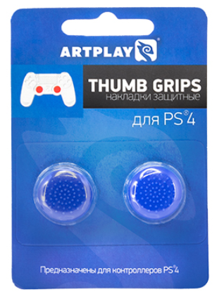 Защитные накладки Artplays Thumb Grips для DUALSHOCK 4 (2шт). Цвет: синий
