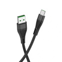 Дата-кабель hoco. U53 USB 5A, Type-C, 1.2м. Цвет: черный