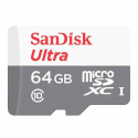 Флеш-накопитель Sandisk Ultra Android microSDXC + SD Adapter 64GB 80MB/s Class 10