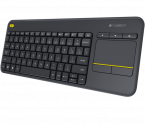Клавиатура Logitech беспроводная К400 Plus. Цвет: черный
