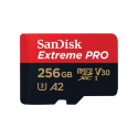 Флеш-накопитель Sandisk Extreme Pro SDXC 256GB + SD Adapter, 140Мб/с V30 UHS-I U3