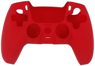 Накладка силиконовая Brosco картофан с пупырками для геймпада PS5. Цвет: красный