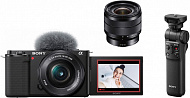 Камера для блогинга со сменной оптикой в комплекте с зум-объективом ZV-E10 и рукояткой GP-VPT2BT
