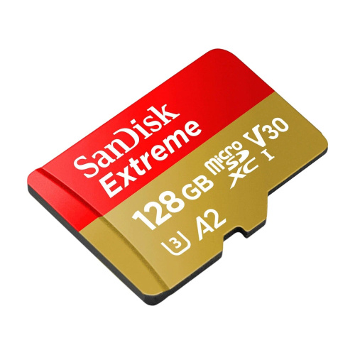 Карта памяти Sandisk Extreme microSDXC 128GB, 90 Мб/с А2, V30, UHS class 3