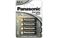 Батарейкa алкалиновая Panasonic Everyday Power, AAA, 4 шт.