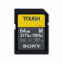 Карта памяти SD Sony SF-M Tough 64GB, UHS-II, Class 10, R277/W150