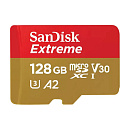 Карта памяти Sandisk Extreme microSDXC 128GB, 90 Мб/с А2, V30, UHS class 3