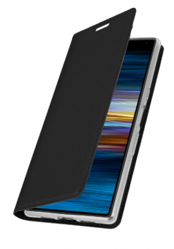Чехол-книжка BROSCO для Sony Xperia 10+. Цвет: черный