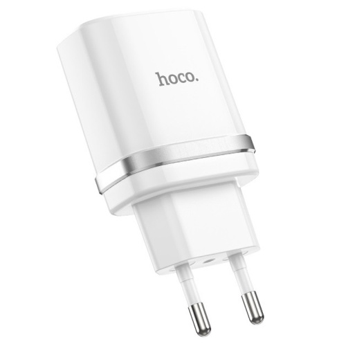 СЗУ hoco. 2xUSB + Mirco USB, 2.4A. Цвет: белый