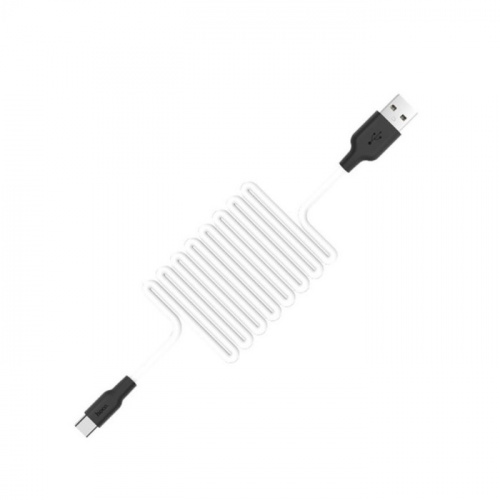 Дата-кабель hoco. X21 USB - Type-C, 1м. Цвет: черный/белый